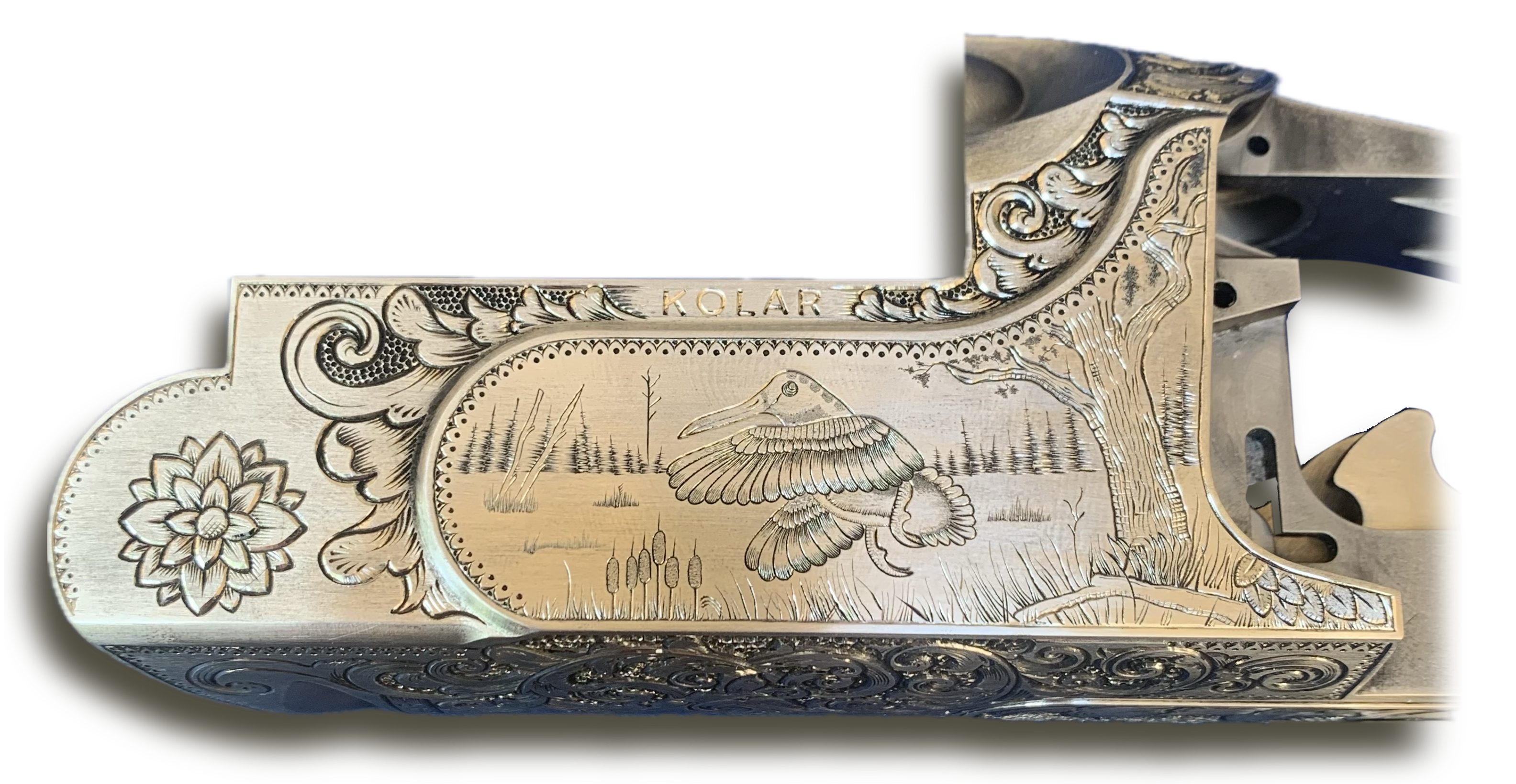 Engraved shotgun detail - Kolar 1B